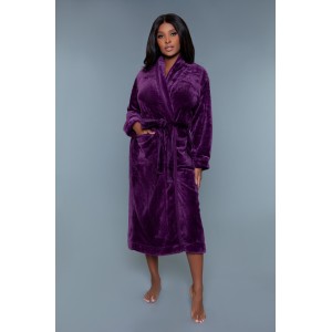 2260 Helena Plush Robe Purple (size: 2x/3x)