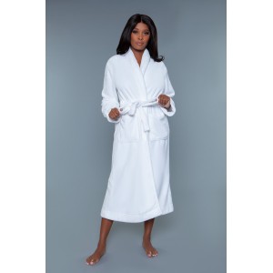 2260 Helena Plush Robe White (size: 2x/3x)