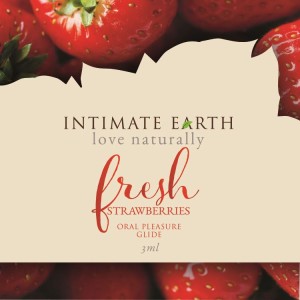 Intimate Earth Flavoured Lube Fresh Strawberries 3ml Foil