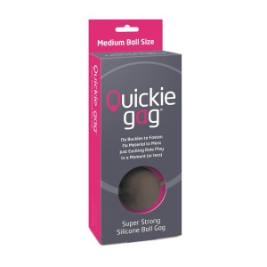 Quickie Gag Medium Ball Black