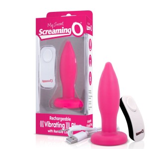 My Secret Screaming O Rechargeable Remote Control Vibrating Plug Pink