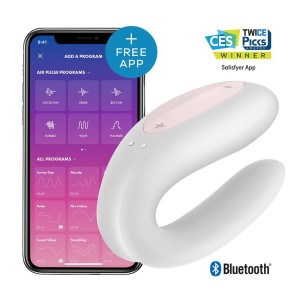 Satisfyer App Enabled Double Joy White