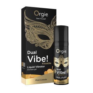 Orgie Dual Vibe Kissable Liquid Vibrator Pina Colada