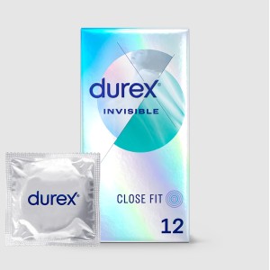 Durex Invisible Extra Sensitive  -12 Pack (new Packaging)