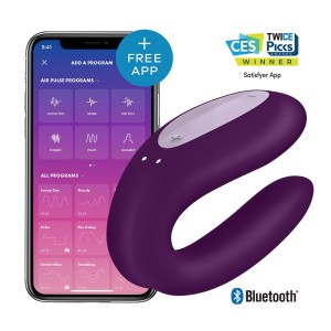 Satisfyer App Enabled Double Joy Lilac