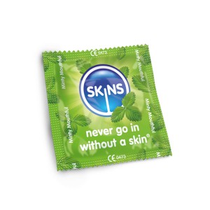 Skins Condoms Mint Flavour Foil (bag 500)