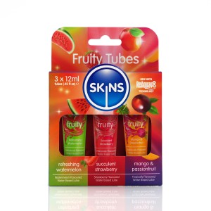 Skins 12ml Sampler Tubes Fruity Lubes 3 Pack