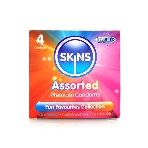 Skins Condoms Assorted 4 Pack D&r  Nat  Ut