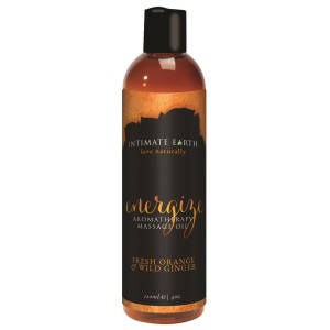 Intimate Earth Massage Oil Energizing Fresh Orange & Ginger 120ml
