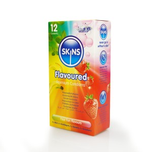 Skins Condoms Flavours 12 Pack International 1