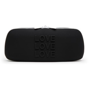 Happy Rabbit Love Storage Zip Bag Medium Black