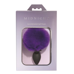 Midnight Silicone Bunny Butt Plug