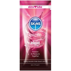 Skins Excite Tingling Water Based Lubricant 5ml Foil