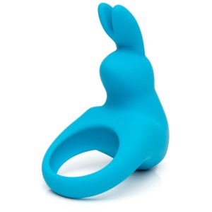 Happy Rabbit Rechargeable Vibrating Rabbit Cock Ring Blue