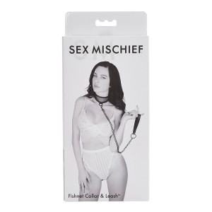 S&m Fishnet Collar & Leash