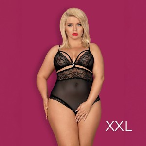 Obsessive 838-ted-1 Teddy Opencrotch Xxl Black