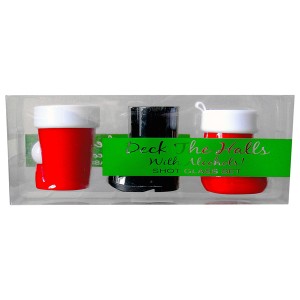 Deck The Halls Shot Glass Set