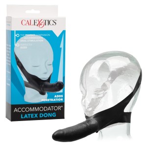 The Original Accommodator Latex Dong Black