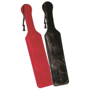 Sportsheets Leather Paddle W/ Black Fur Side
