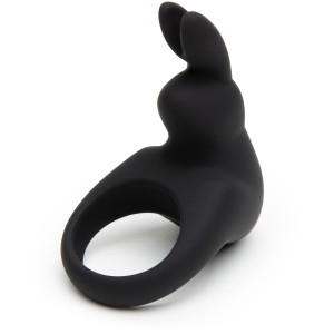 Happy Rabbit Rechargeable Vibrating Rabbit Cock Ring Black