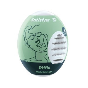 Satisfyer Masturbator Egg Single (riffle) Light Green