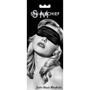 S&m Satin Blindfold Black
