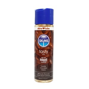 Skins Double Chocolate Water Based Lubricant 4.4 Fl Oz (130ml)
