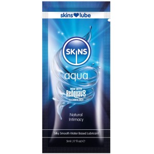Skins Aqua Water Based Lubricant 5ml Foil