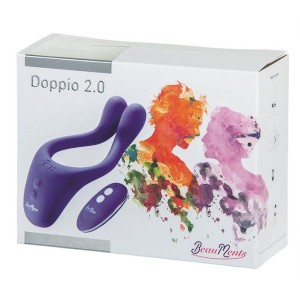 Doppio 2.0 Couples Vibrator With Wireless Remote Control Purple *for Uk Sale Only*