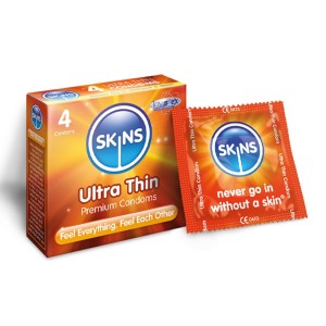 Skins Condoms Ultra Thin 4 Pack International 1