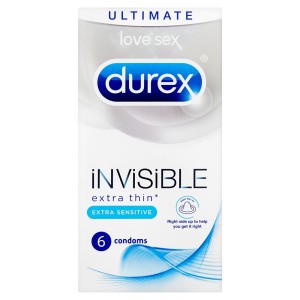 Durex Invisible Extra Sensitive 6s (new Packaging)