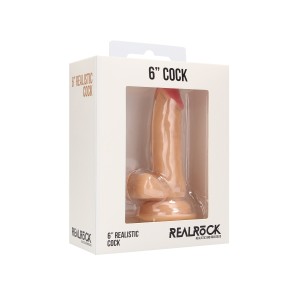 Real Rock Skin Realistic Cock 6 With Scrotum