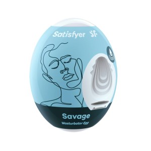 Satisfyer Masturbator Egg Single (savage) Light Blue