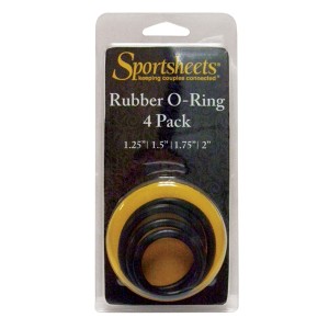 Sportsheets Rings Set-4 Assorted Sizes(singles) Strap On