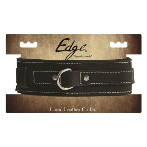 Edge Lined Leather Collar