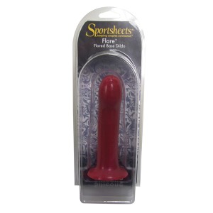 Sportsheets Strap On Flare Silicone Dildo Red Pearl