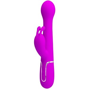 Pretty Love Dejon Rabbit Vibrator 3 In 1 Multifunction Violet