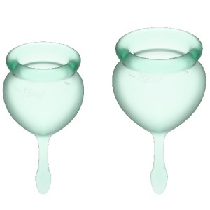 Satisfyer Feel Good Menstrual Cup Light Green  15+20ml