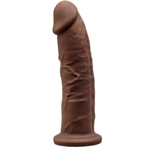 Silexd Model 2 Realistic Penis Premium Silexpan Silicone Brown 19 Cm