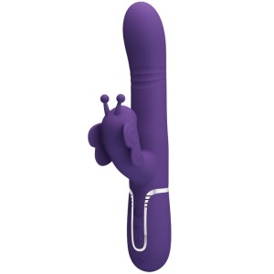 Pretty Love Multifunction Rabbit Vibrator 4 In 1 Butterfly Purple