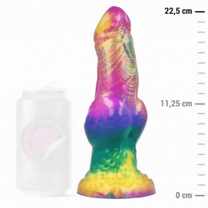 Epic Iris Dildo With Rainbow Testicles Of Pleasure