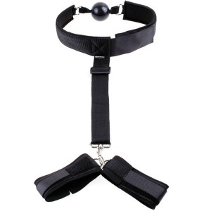Ohmama Fetish Fetish Neoprene Gag With Hand Cuffs