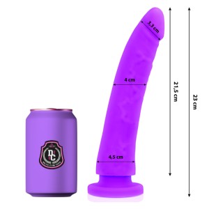 Delta Club Toys Lilac Dildo Medical Silicone 23 Cm -o- 4.5 Cm