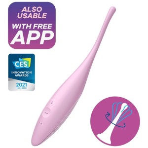 Satisfyer Twirling Joy Clit Tip Vibrator Pink