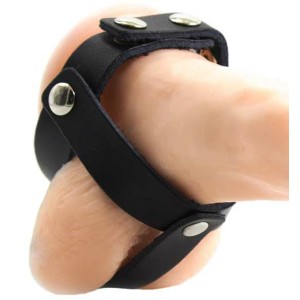 Ohmama Fetish Leather Ball Cage