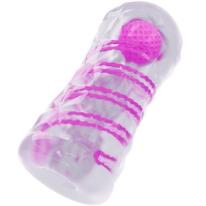 Pretty Love Fantasy Male Masturbator With Internal Spiral And Transparent Balls