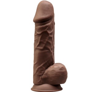 Silexd Model 1 Realistic Penis Premium Silexpan Silicone Brown 21.5 Cm
