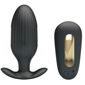 Pretty Love Kelly Plug Anal Rechargeable Vibrator Black