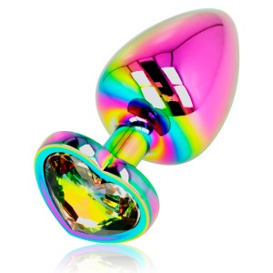 Ohmama Iridescent Heart Anal Plug Size L
