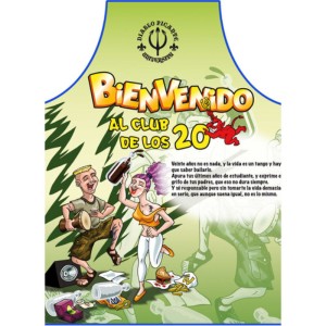 Diablo Picante Apron 20 Years Spanish Text